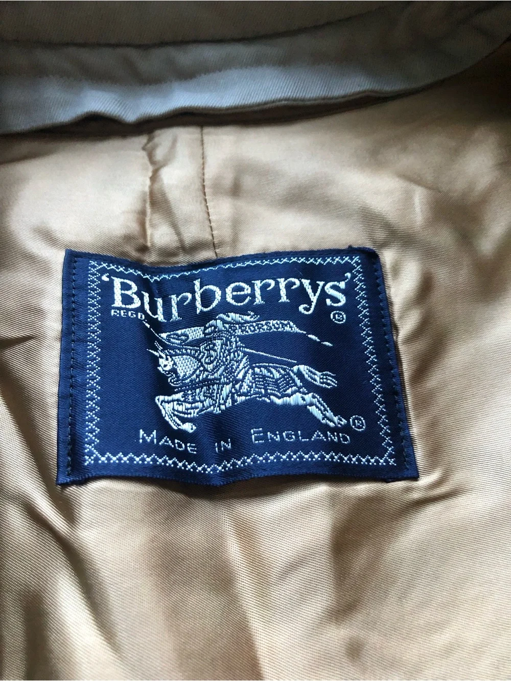 Burberry Beige Double-Breasted Trench Coat - Picture 10 of 13